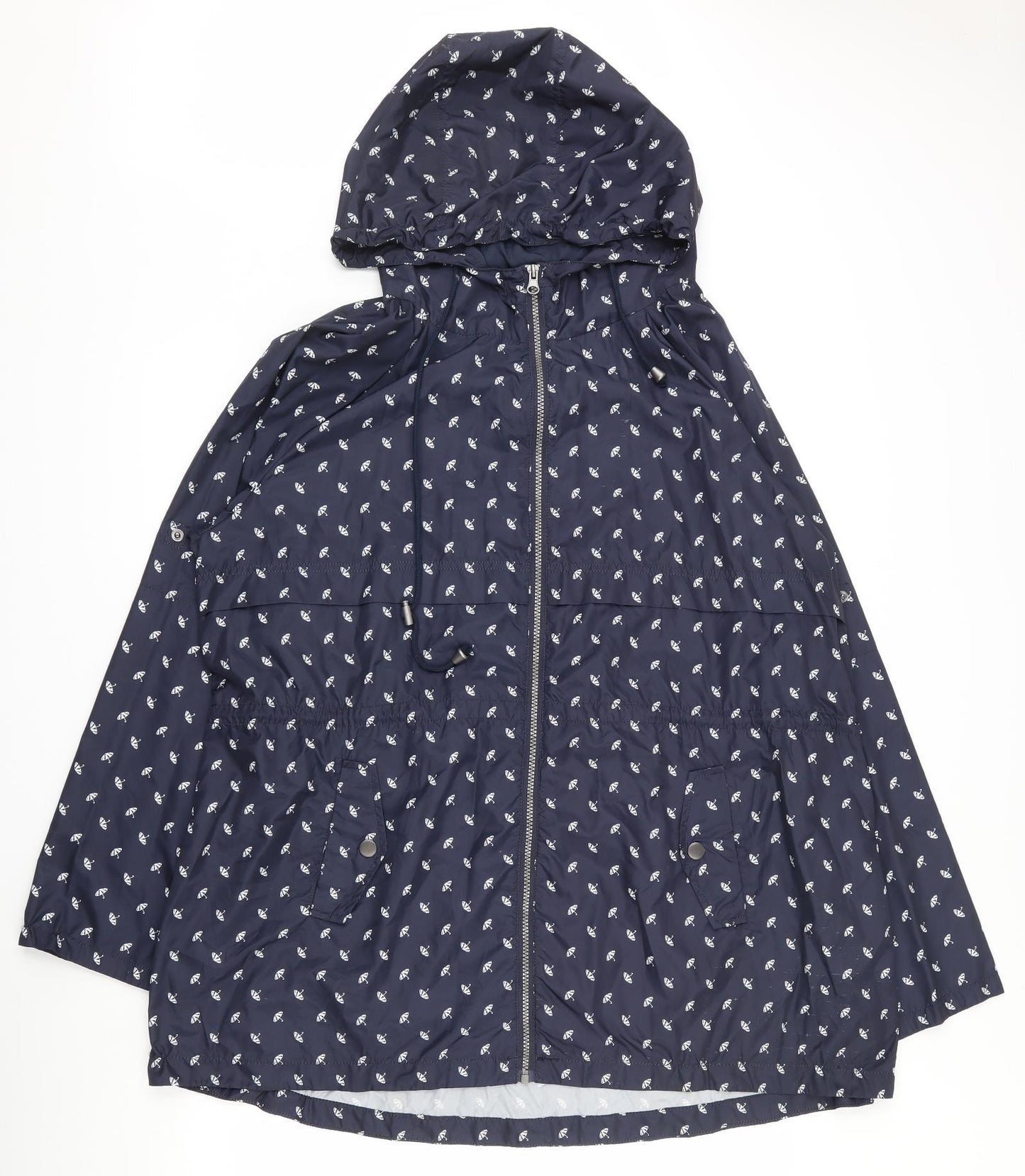 NEXT Womens Blue   Rain Coat Coat Size 22  Zip