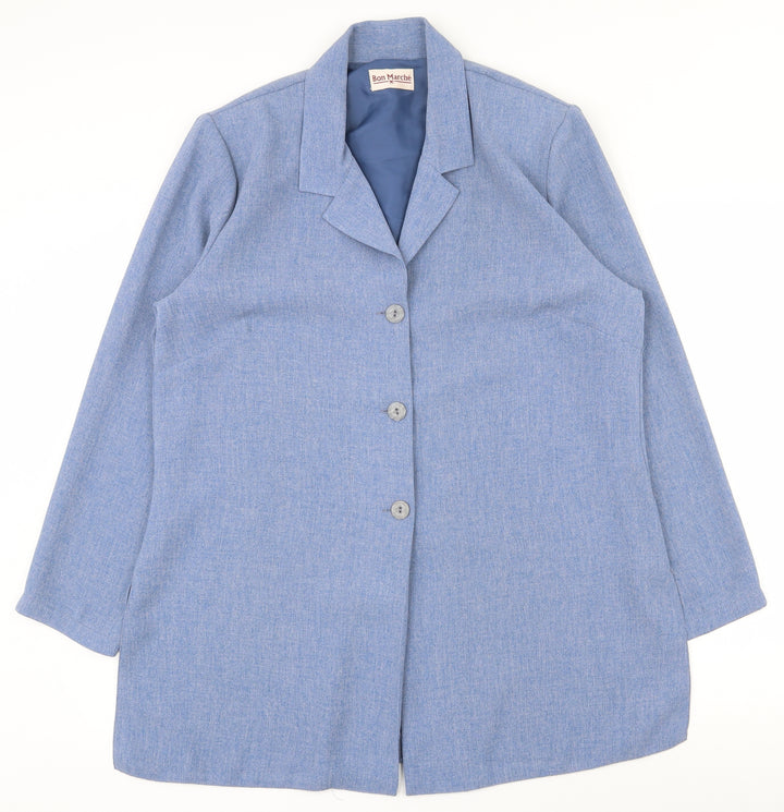 Bonmarché Womens Blue Jacket Size 18 Button