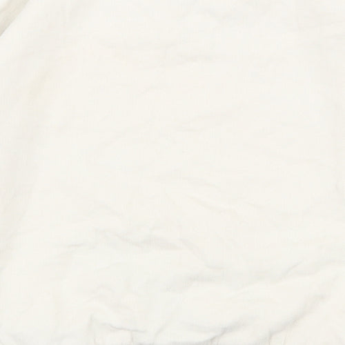 TU Girls White  Cotton Pullover Sweatshirt Size 5 Years  Pullover