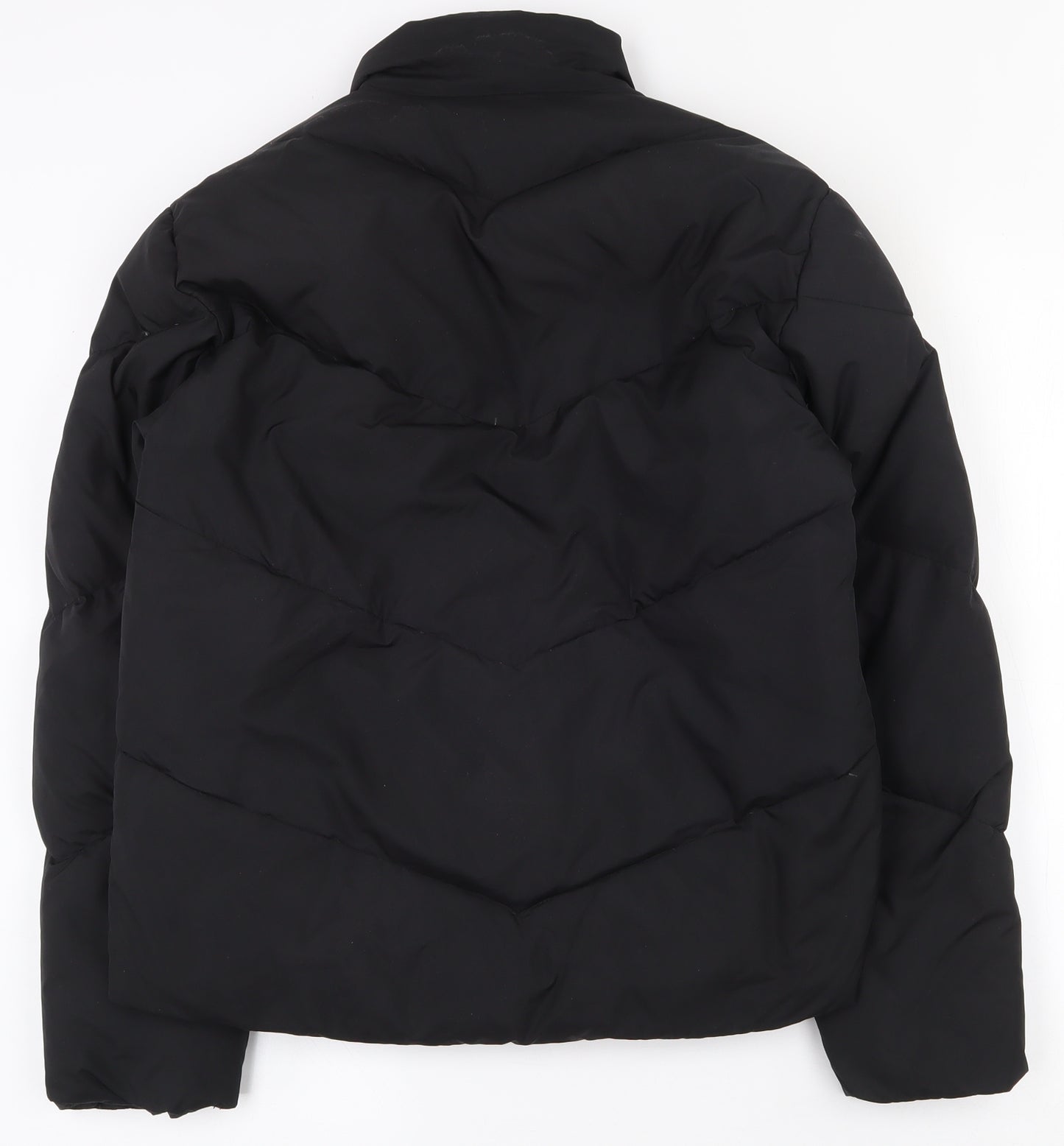 NEXT Womens Black   Puffer Jacket Coat Size 10  Zip