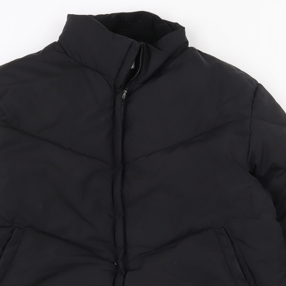 NEXT Womens Black   Puffer Jacket Coat Size 10  Zip