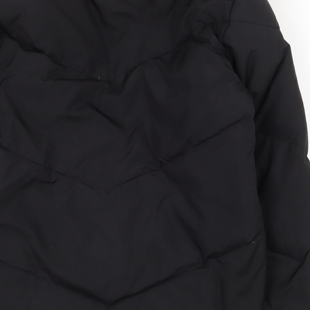 NEXT Womens Black   Puffer Jacket Coat Size 10  Zip