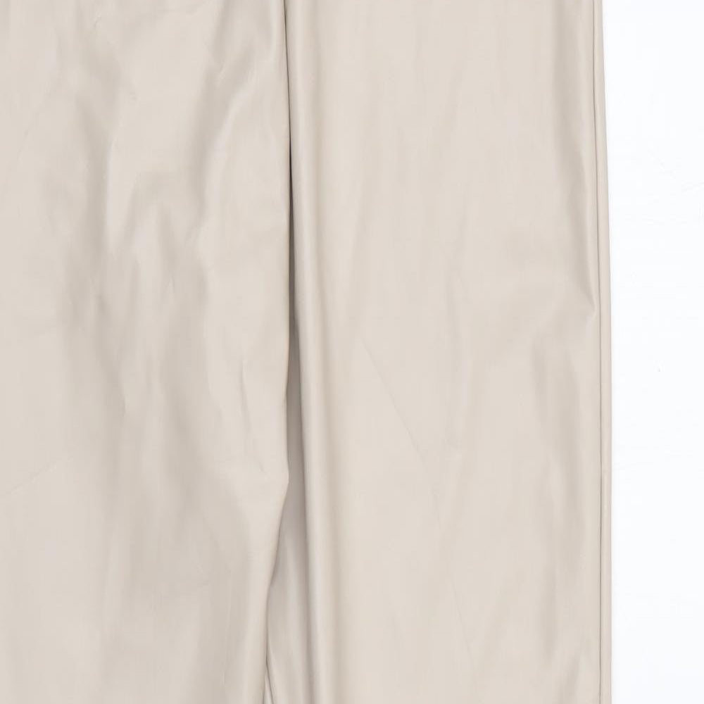 Boohoo Womens Beige  Polyester Jegging Leggings Size 8 L29 in