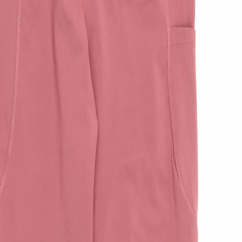 Very Womens Pink  Polyester Pedal Pusher Leggings Size M L25 in