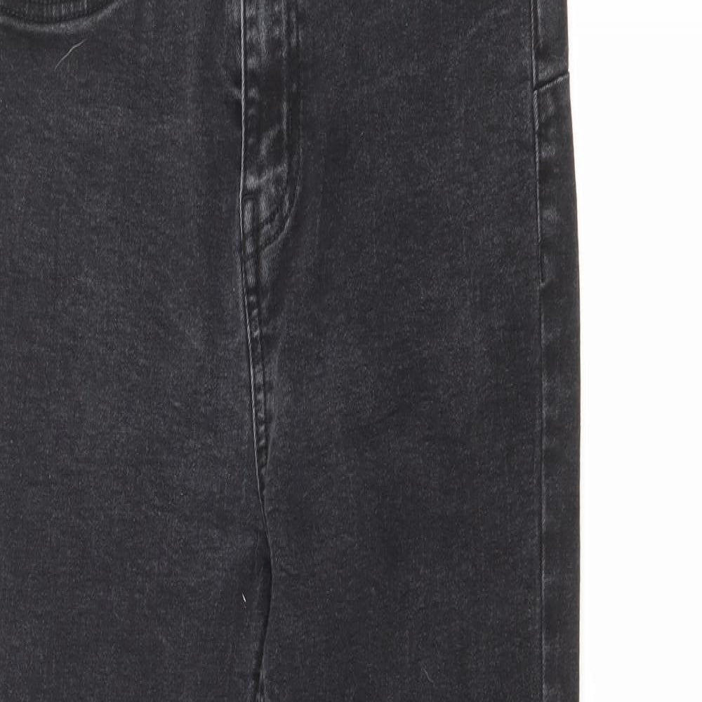 Primark Womens Black  Cotton Skinny Jeans Size 10 L28 in Regular Button