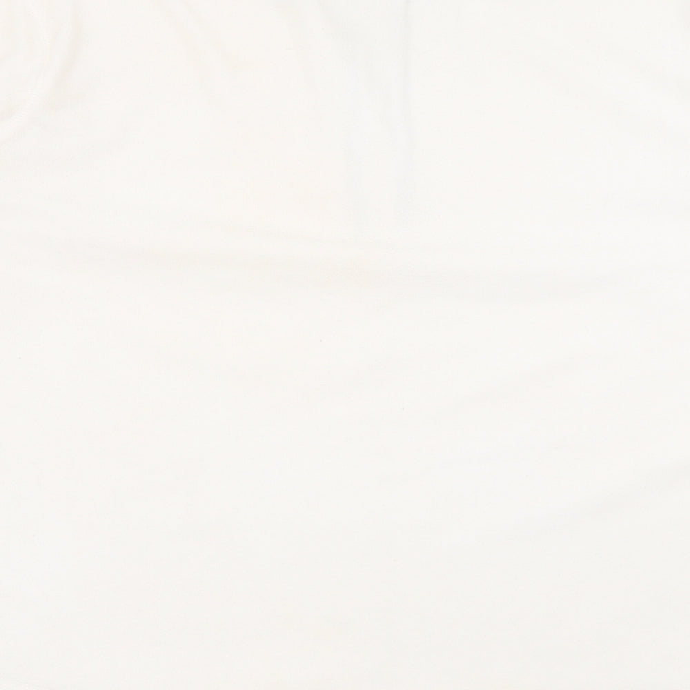 Gap Womens White High Neck  Polyester Pullover Jumper Size XL