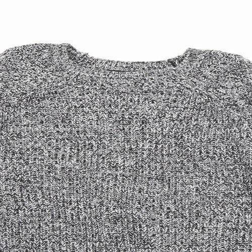 Atmosphere Womens Grey Square Neck  Cotton Pullover Jumper Size 8   - Cold Shoulder