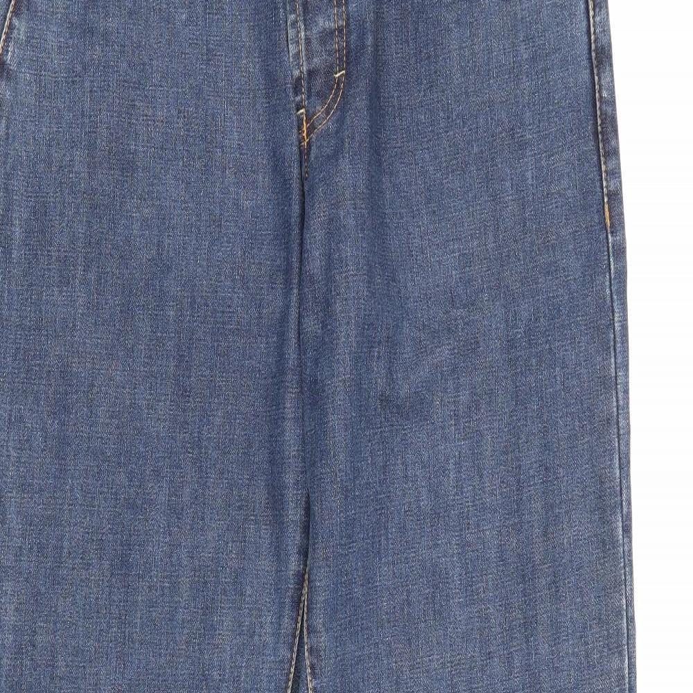 MUSTO Mens Blue  Cotton Straight Jeans Size 32 L29 in Regular Button
