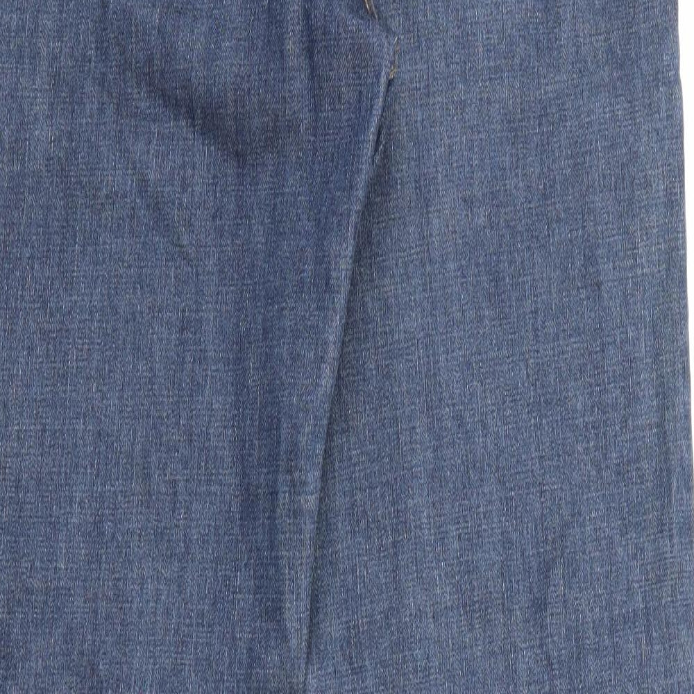 MUSTO Mens Blue  Cotton Straight Jeans Size 32 L29 in Regular Button