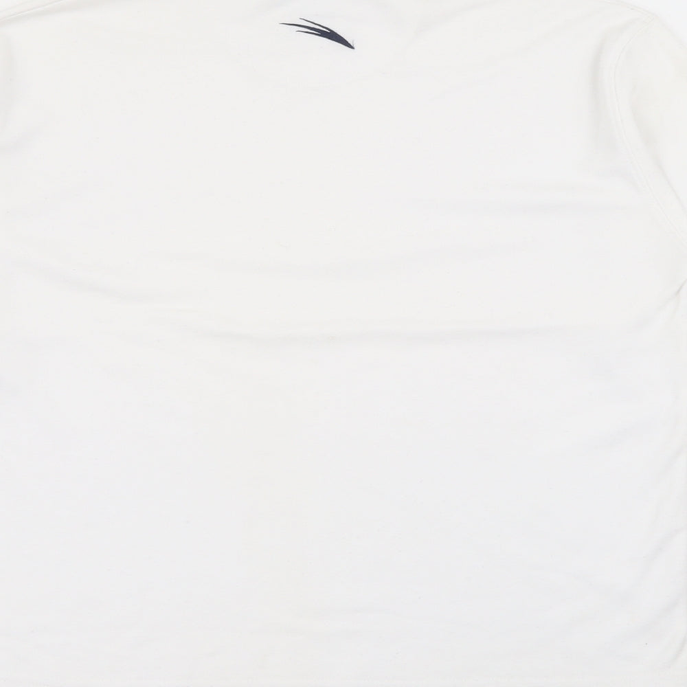 Donnay Womens White High Neck  Polyester Pullover Jumper Size XS