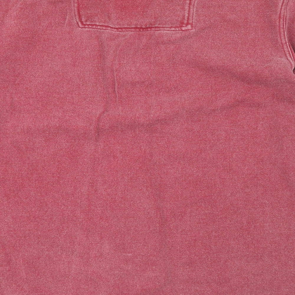 Crew Clothing  Mens Red High Neck  Cotton Pullover Jumper Size M