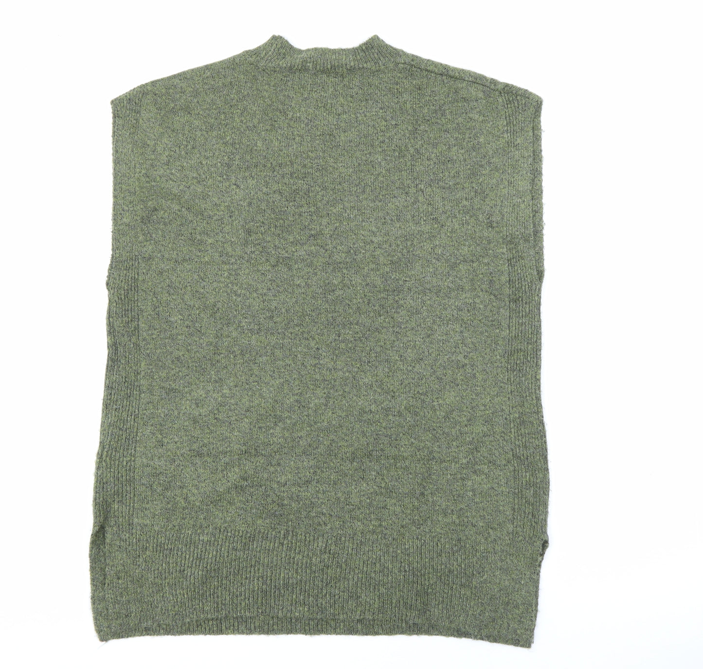 Marks and Spencer Womens Green Crew Neck  Acrylic Pullover Jumper Size M