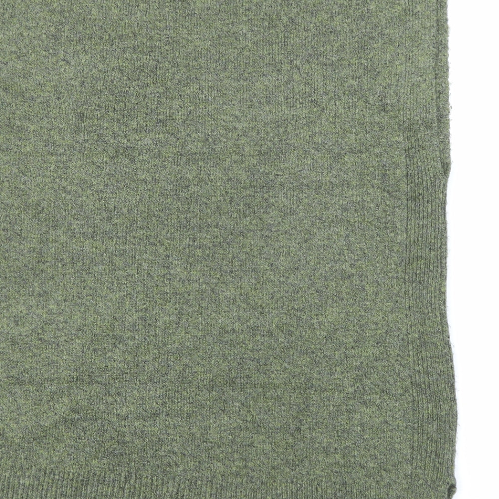 Marks and Spencer Womens Green Crew Neck  Acrylic Pullover Jumper Size M