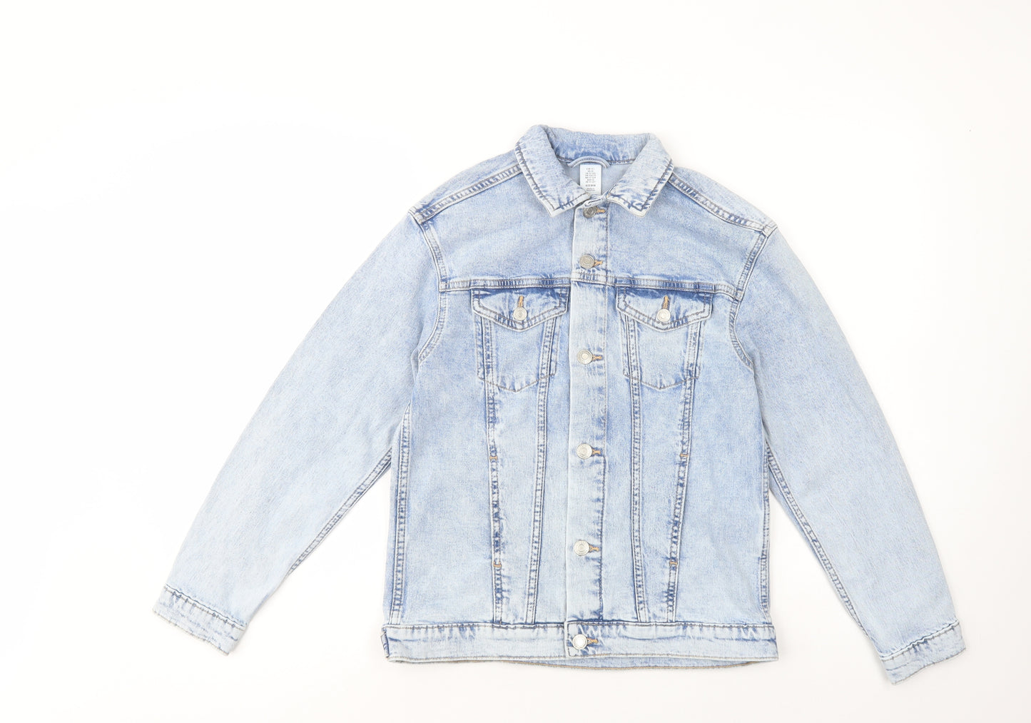 H&M Girls Blue   Jacket  Size 11-12 Years  Button