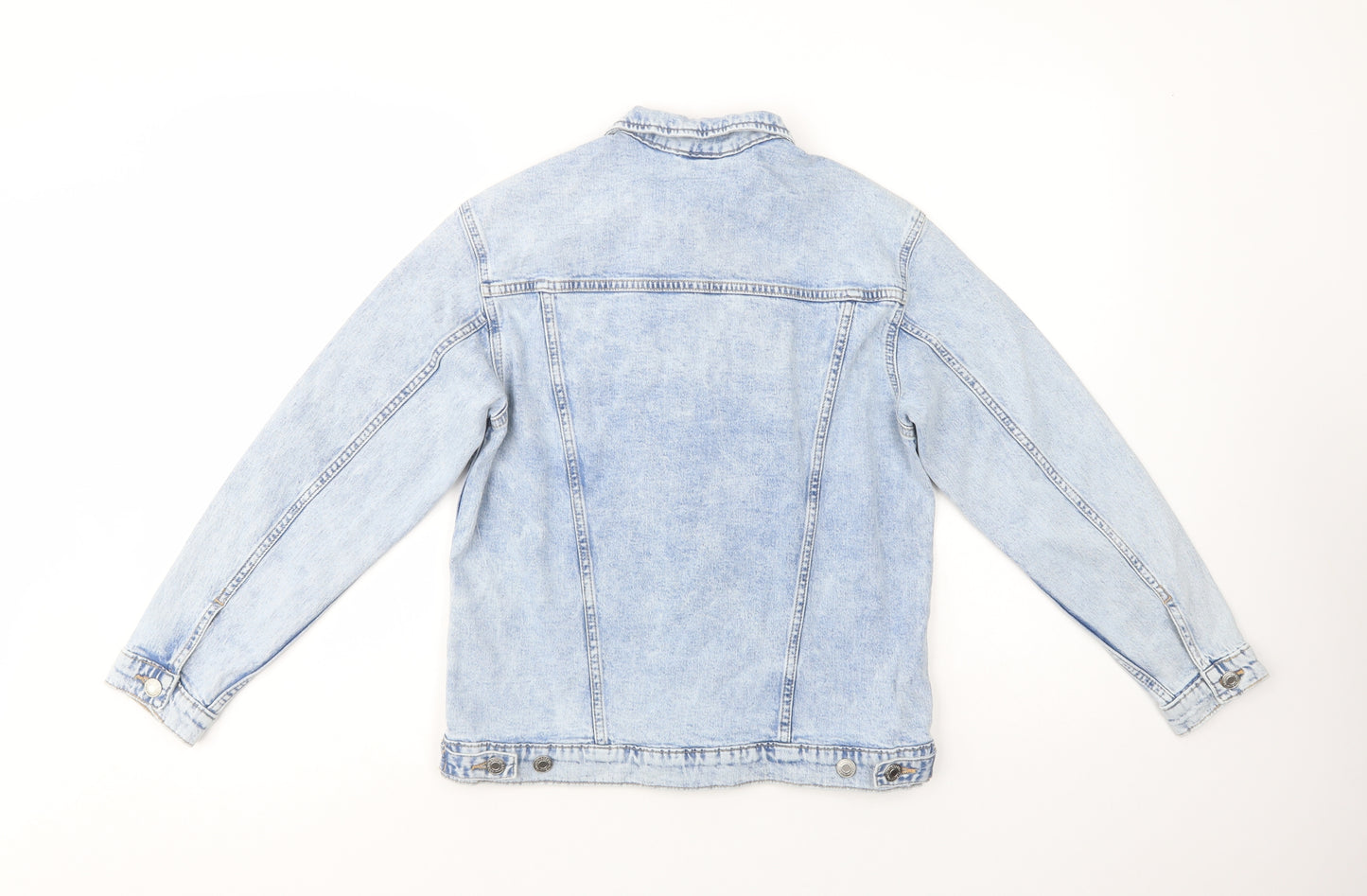 H&M Girls Blue   Jacket  Size 11-12 Years  Button
