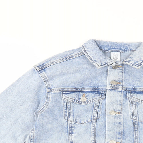 H&M Girls Blue   Jacket  Size 11-12 Years  Button