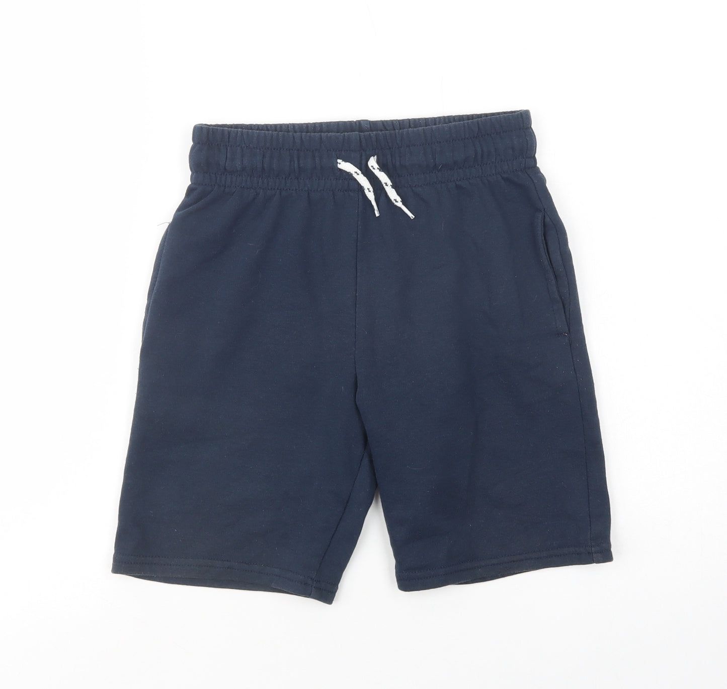 Primark Boys Blue  Cotton Sweat Shorts Size 10-11 Years  Regular Drawstring