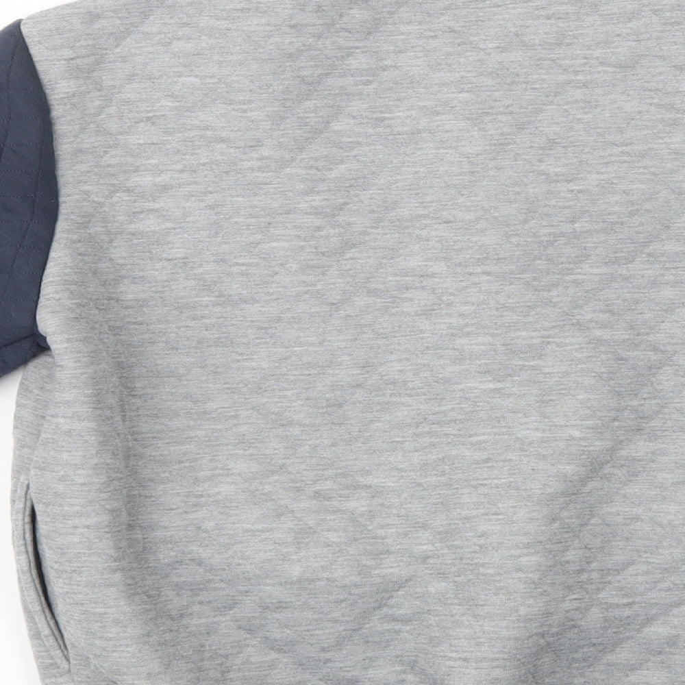 SheIn Boys Grey Colourblock  Varsity Jacket Jacket Size 11-12 Years  Snap