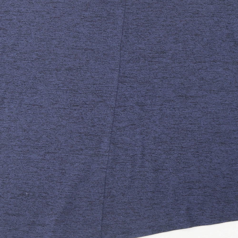 George Womens Blue  Polyester Basic Blouse Size 22 Crew Neck - Asymmetric