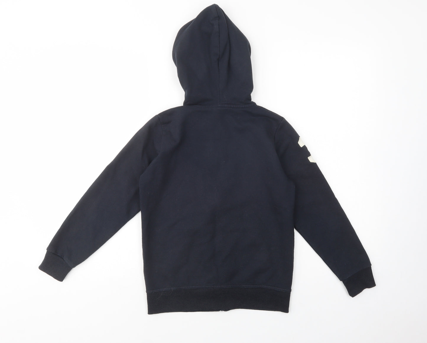 Beverly Hills Polo Club Boys Blue  Cotton Full Zip Hoodie Size 9-10 Years  Zip