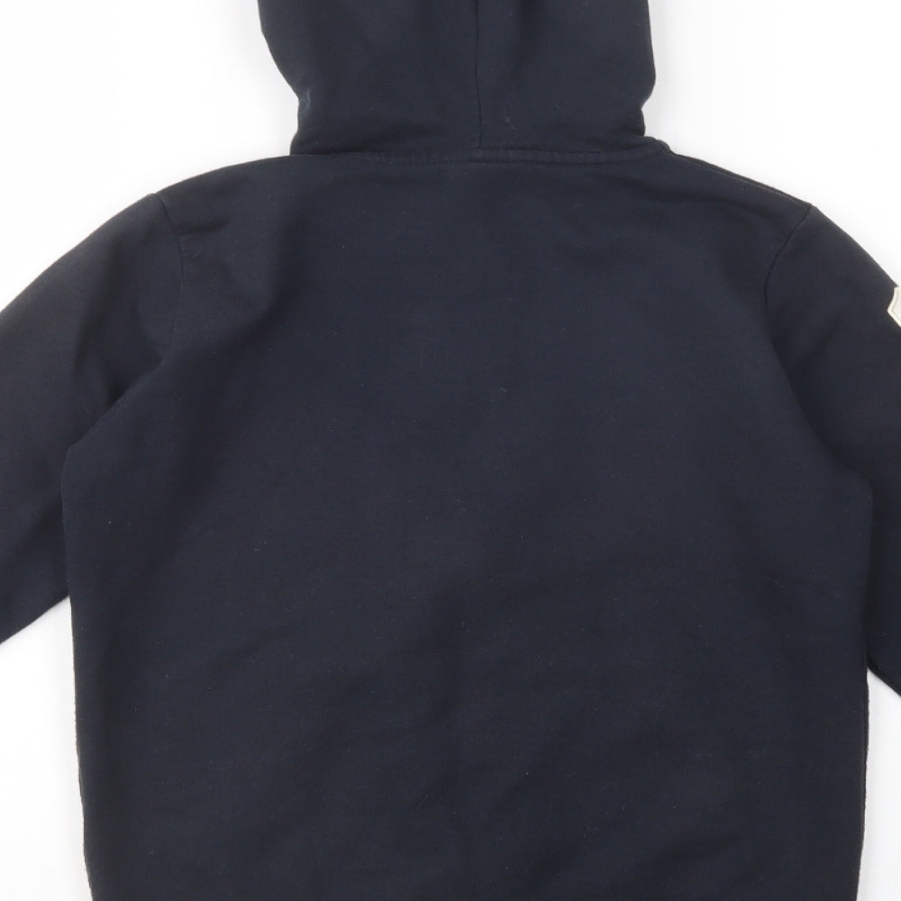 Beverly Hills Polo Club Boys Blue  Cotton Full Zip Hoodie Size 9-10 Years  Zip
