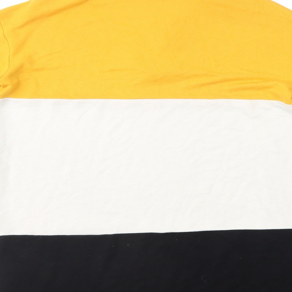 Select Womens Multicoloured Colourblock Viscose Tunic Sweatshirt Size 12  Zip