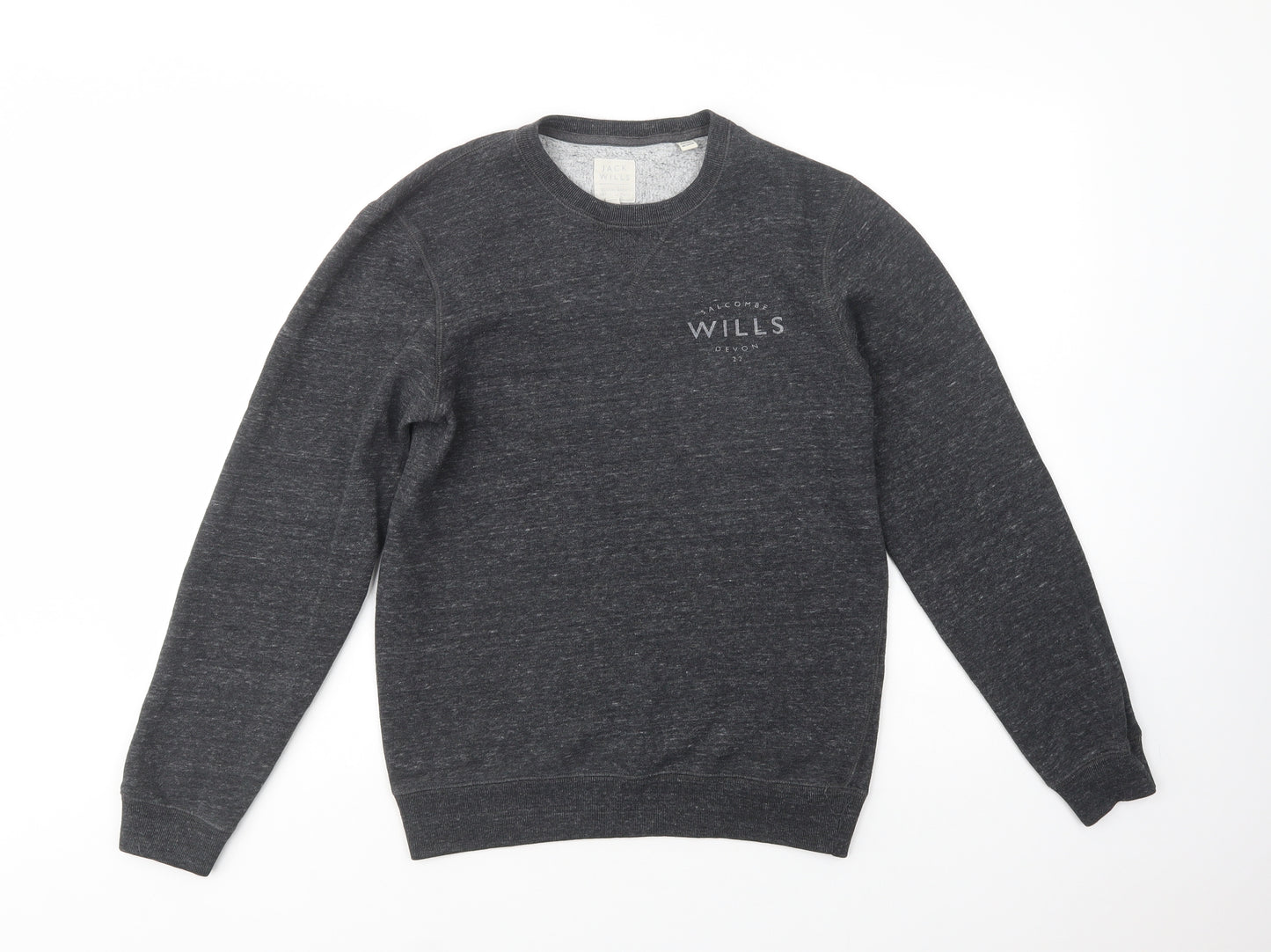 Jack Wills Womens Grey  Cotton Pullover Sweatshirt Size XS  Pullover