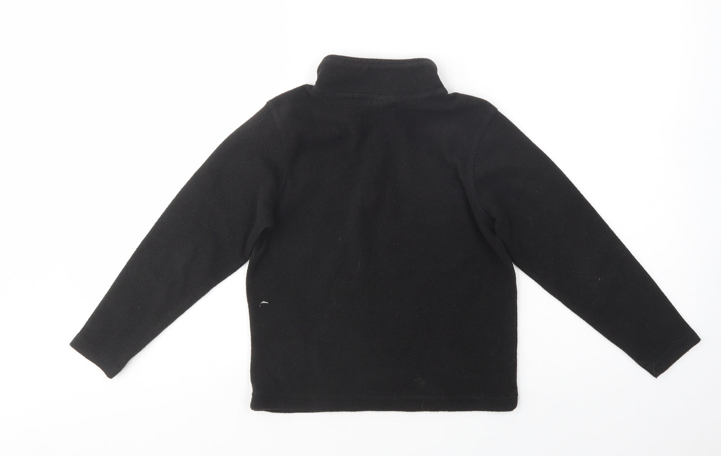Regatta Boys Black  Polyester Henley Sweatshirt Size 7-8 Years  Zip