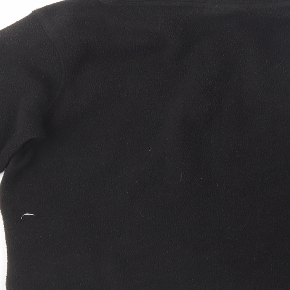 Regatta Boys Black  Polyester Henley Sweatshirt Size 7-8 Years  Zip