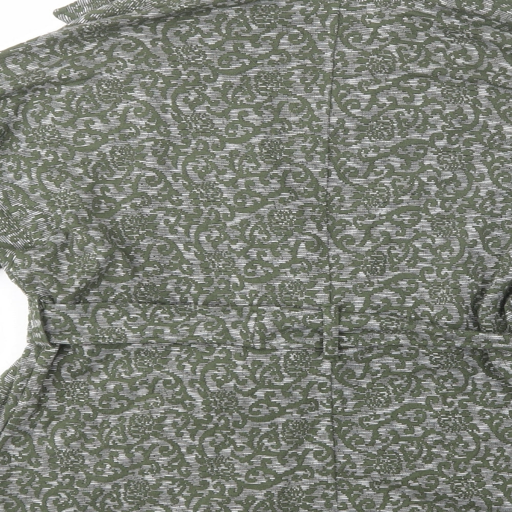 Kekoo Womens Green Paisley  Jacket Blazer Size M  Button