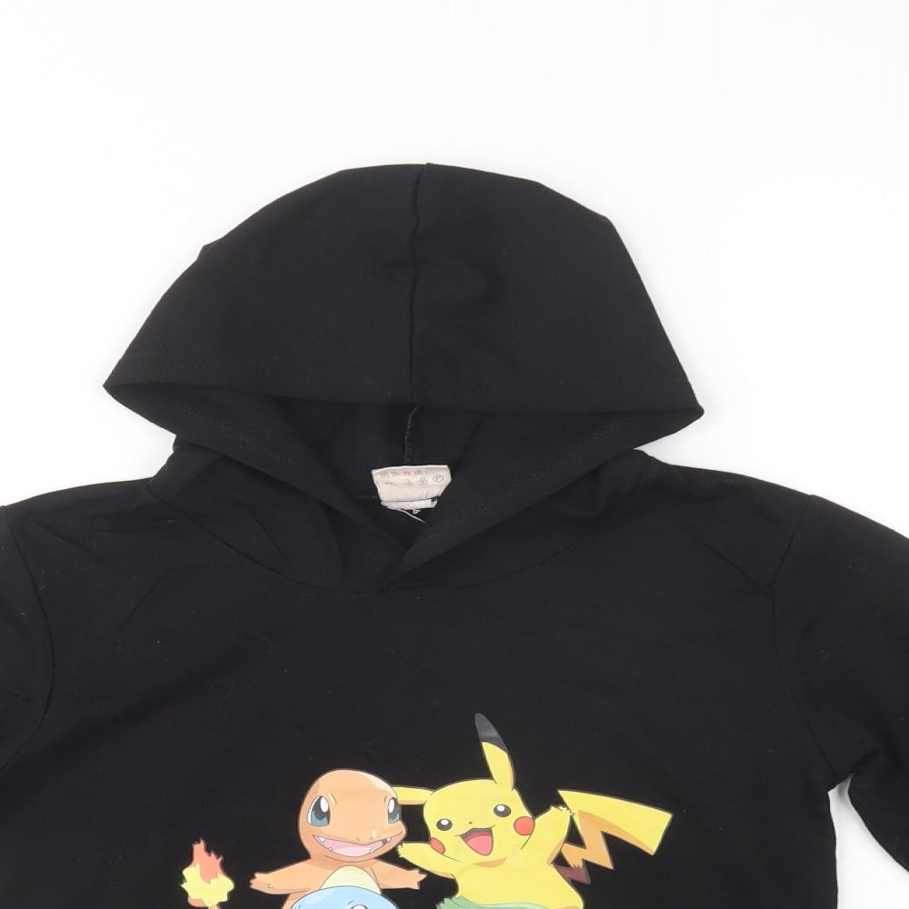 Dgfstm Girls Black  Polyester Pullover Hoodie Size 7-8 Years  Pullover - Pokemon