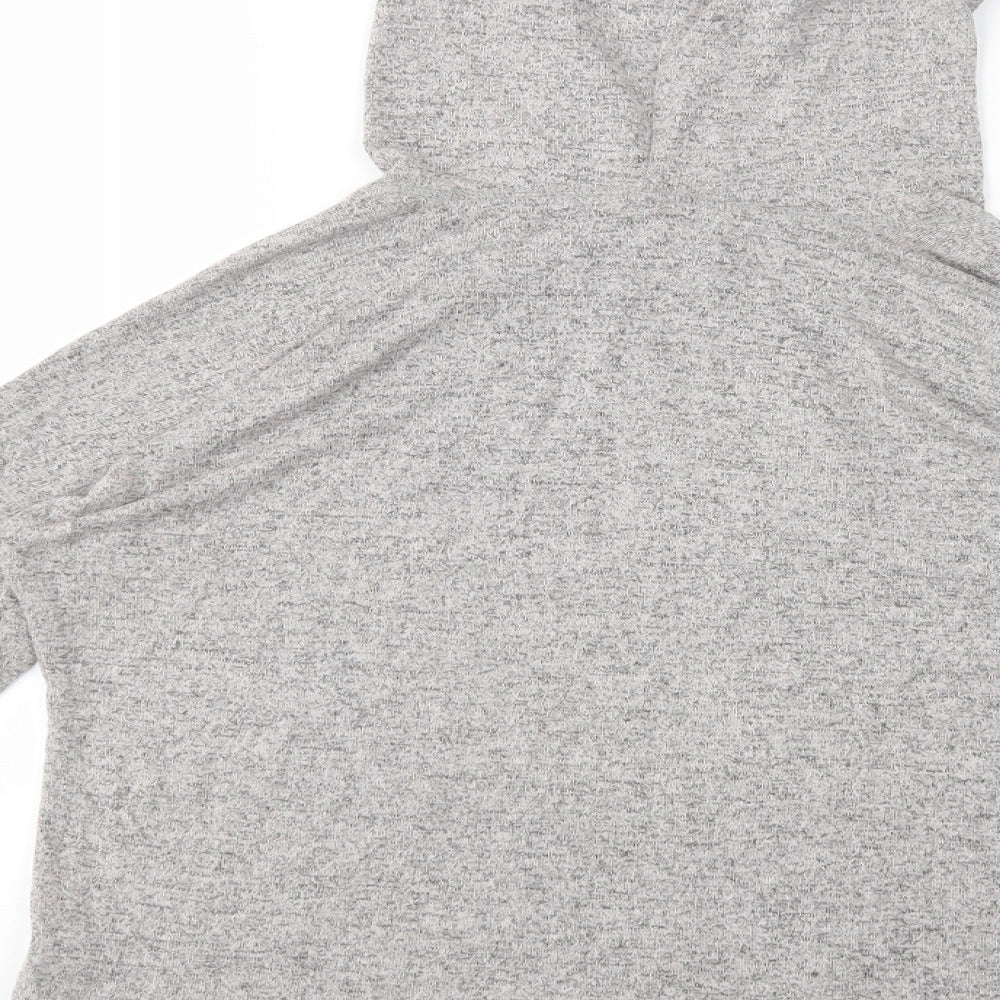 Abercrombie & Fitch Womens Grey  Viscose Pullover Hoodie Size S  Pullover