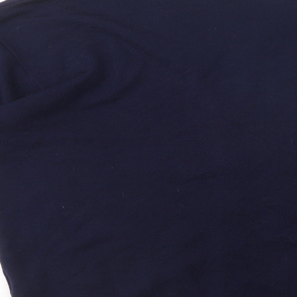 Dunedin Womens Blue V-Neck  Wool Cardigan Jumper Size L