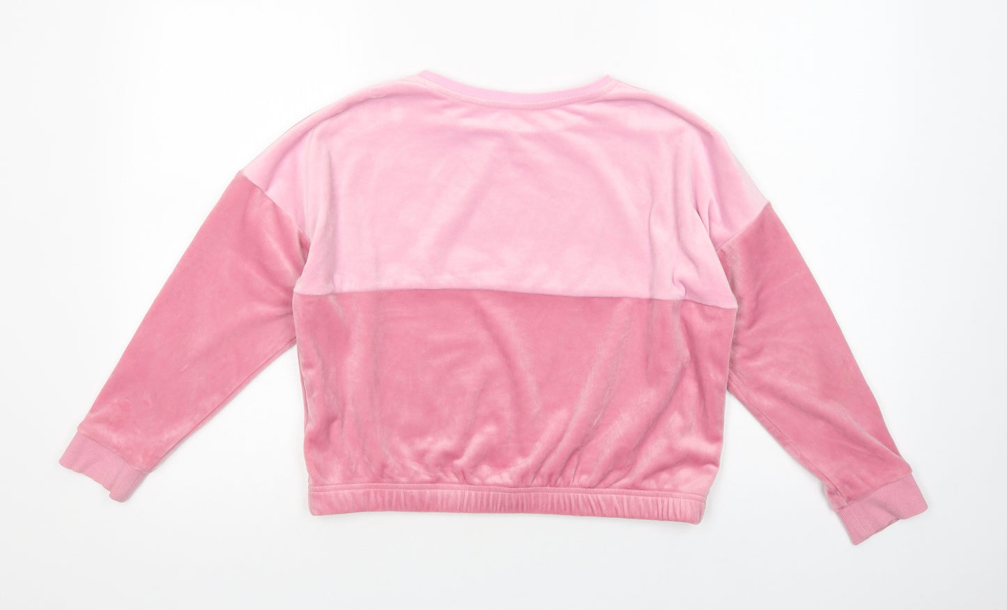 Dunnes Stores Girls Pink  Polyester Pullover Sweatshirt Size 10-11 Years  Pullover
