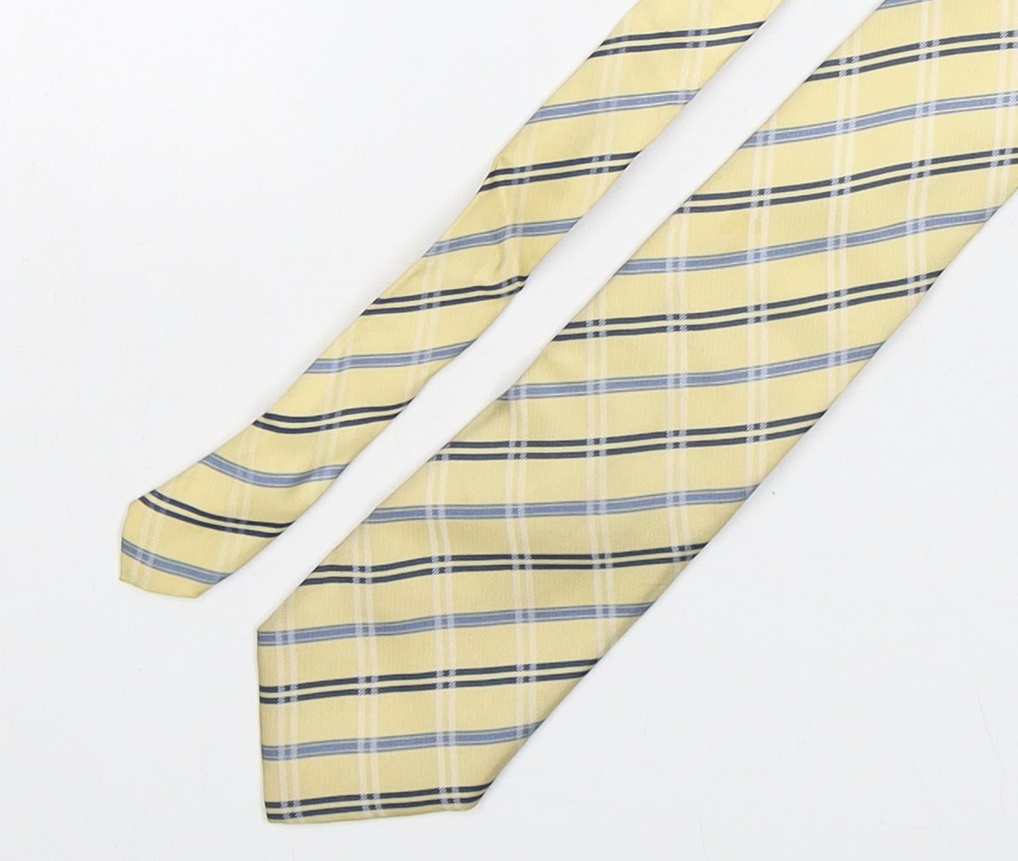 Frangi  Mens Multicoloured Plaids & Checks Silk Pointed Tie One Size