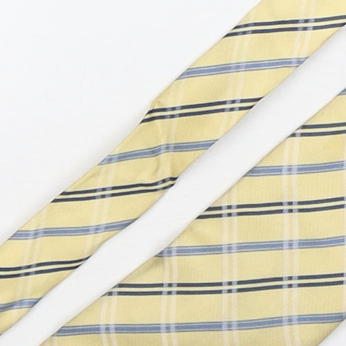 Frangi  Mens Multicoloured Plaids & Checks Silk Pointed Tie One Size