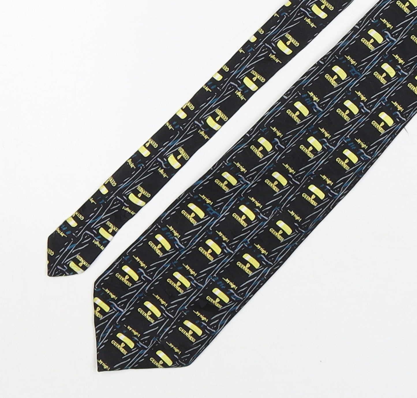 Guinness Mens Multicoloured Geometric Polyester Pointed Tie One Size