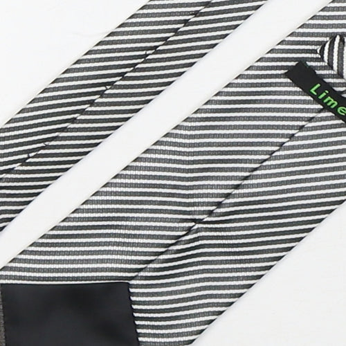Lime  Mens Multicoloured Striped Polyester Pointed Tie One Size