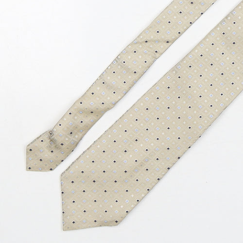 Michelsons Mens Multicoloured Geometric Silk Pointed Tie One Size