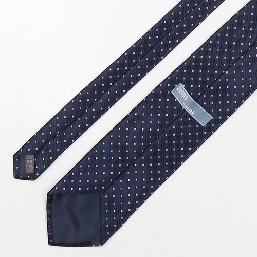 Marks and Spencer Mens Multicoloured Geometric Polyester Pointed Tie One Size