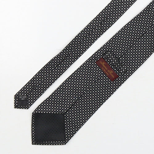 Franco Rosso  Mens Multicoloured Geometric Silk Pointed Tie One Size