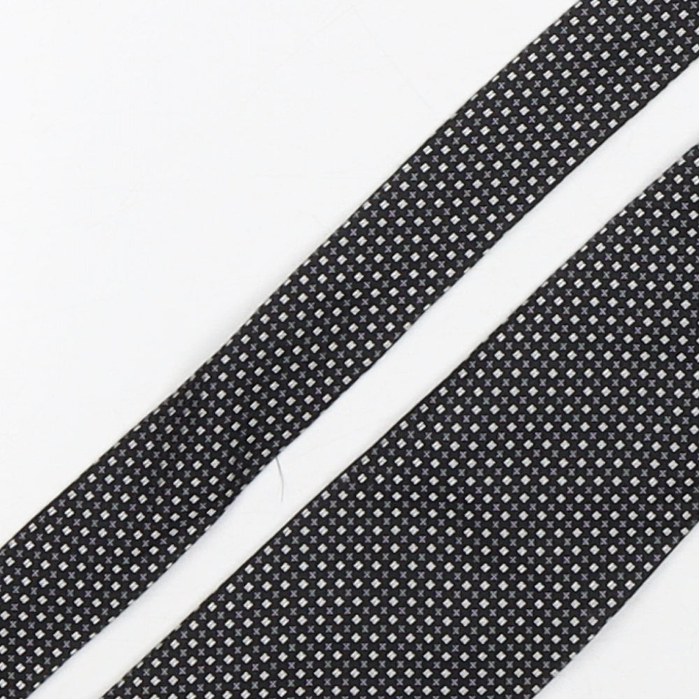 Franco Rosso  Mens Multicoloured Geometric Silk Pointed Tie One Size