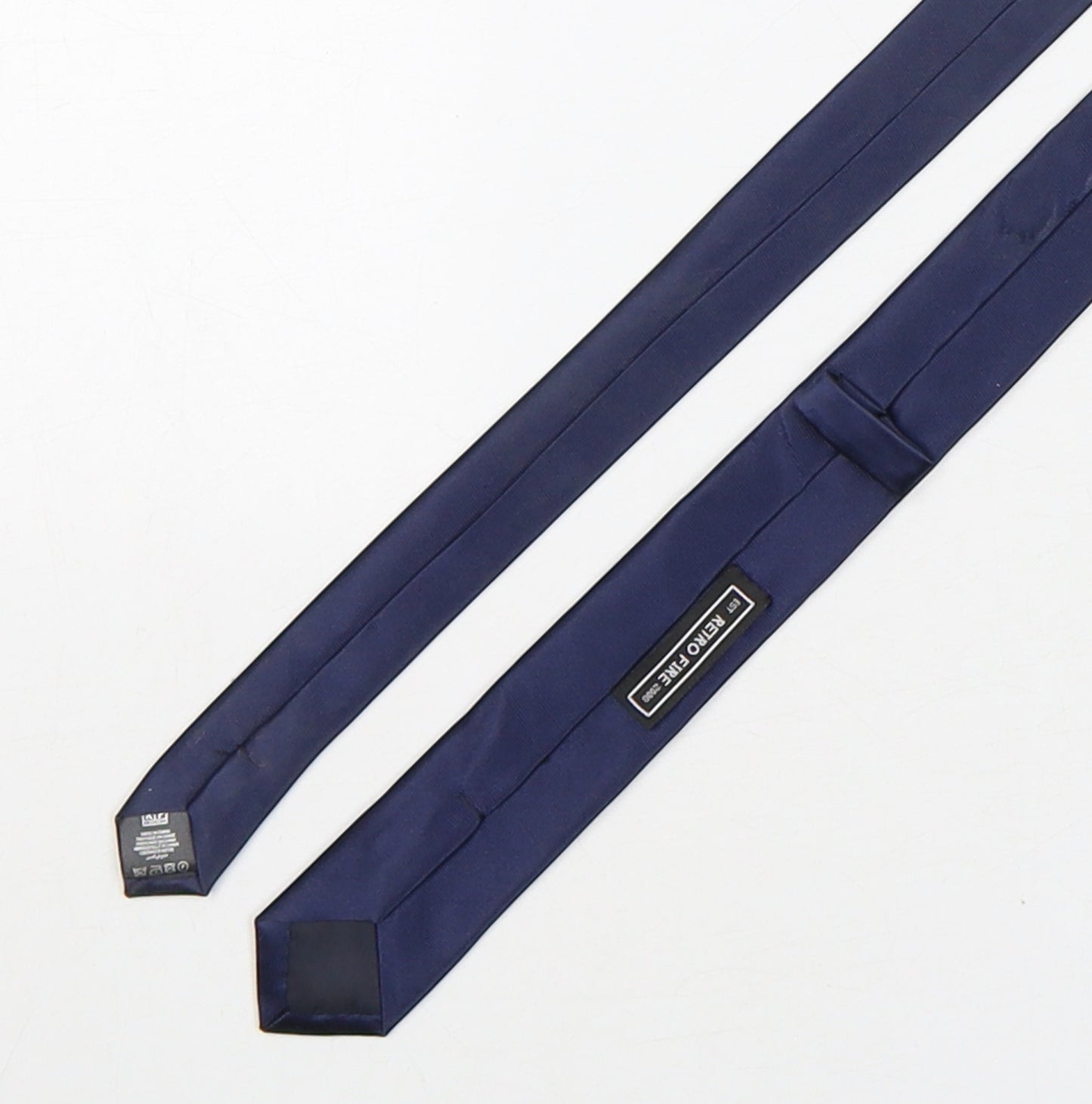 Retro Fire Mens Blue  Polyester Pointed Tie One Size