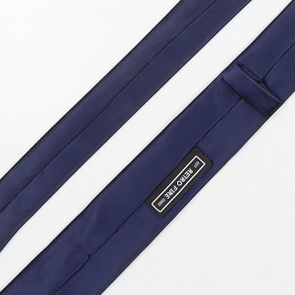 Retro Fire Mens Blue  Polyester Pointed Tie One Size
