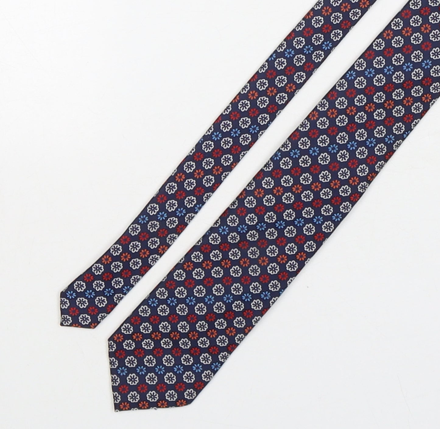 Lloyd Attree & Smith Mens Multicoloured Floral Polyester Pointed Tie One Size