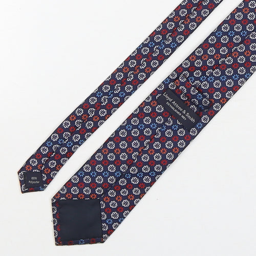 Lloyd Attree & Smith Mens Multicoloured Floral Polyester Pointed Tie One Size