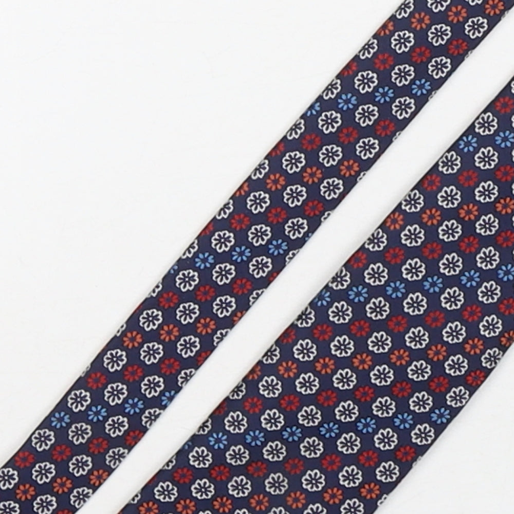 Lloyd Attree & Smith Mens Multicoloured Floral Polyester Pointed Tie One Size