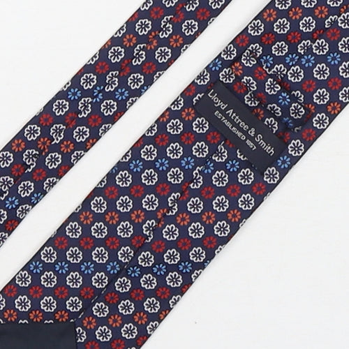 Lloyd Attree & Smith Mens Multicoloured Floral Polyester Pointed Tie One Size