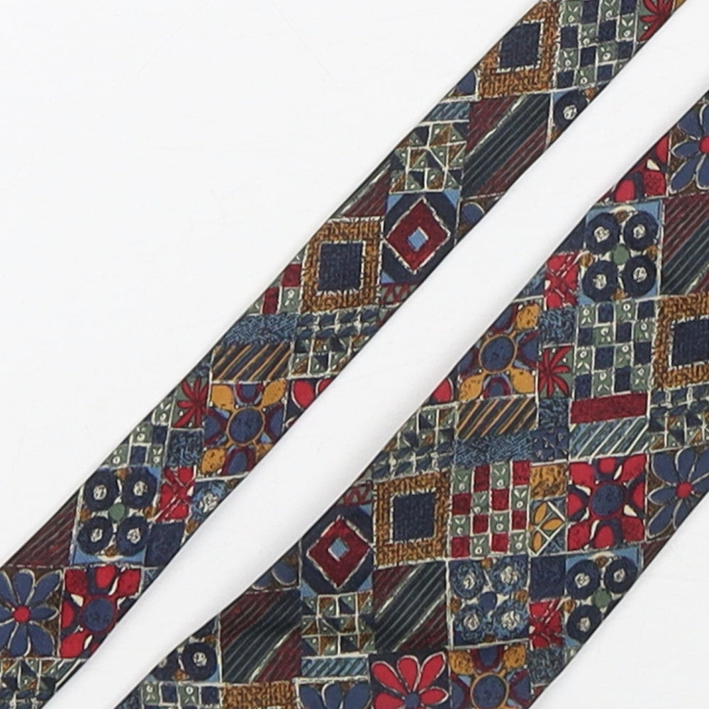 Marks and Spencer Mens Multicoloured Floral Silk Pointed Tie One Size