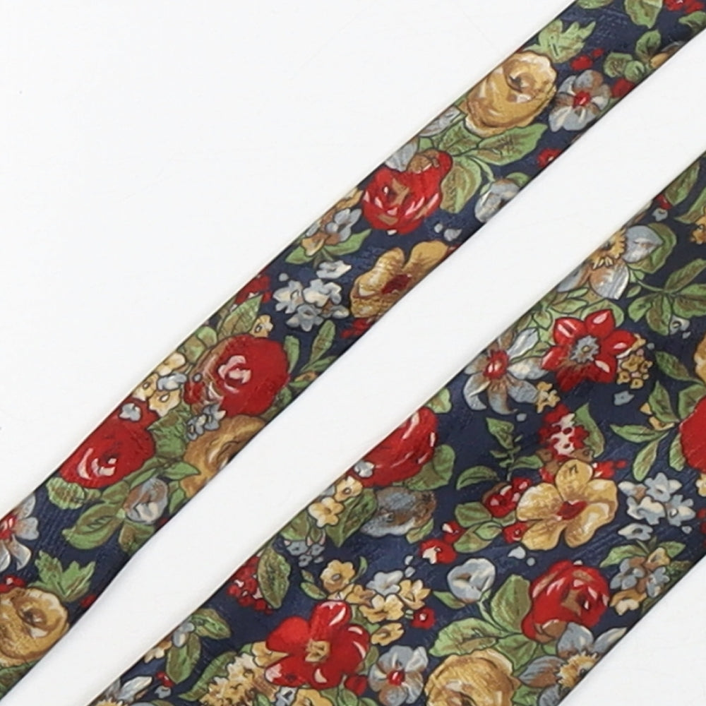 Marks and Spencer Mens Multicoloured Floral Polyester Pointed Tie One Size